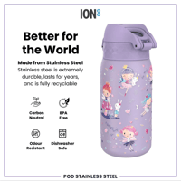 ION8ION8 - Çocuk Su Termosu - Periler - 320 ml - SızdırmazI8TS320PVFAIRY