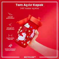 ION8ION8 - Çocuk Suluk - Kırmızı Unicorn - 350 ml - Sızdırmaz - BPA İçermeyenI8RF350PRUNI