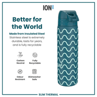 ION8ION8 - İnce Su Termosu - Dalga - 500 ml - SızdırmazI8TS500PTWAVE