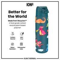 ION8ION8 - İnce Su Termosu - Ejderhalar - 500 ml - SızdırmazI8TS500PTDRAG