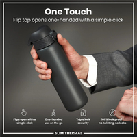 ION8ION8 - İnce Su Termosu - Gri - 500 ml - SızdırmazI8TS500GRY