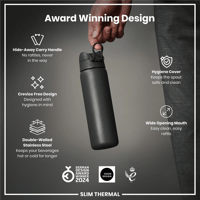 ION8ION8 - İnce Su Termosu - Gri - 500 ml - SızdırmazI8TS500GRY