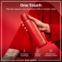 ION8ION8 - İnce Su Termosu - Kırmızı - 500 ml - SızdırmazI8TS500RED