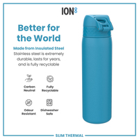ION8ION8 - İnce Su Termosu - Mavi - 500 ml - SızdırmazI8TS500BLU