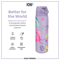 ION8ION8 - İnce Su Termosu - Mor Unicorn - 500 ml - SızdırmazI8TS500PVUNI