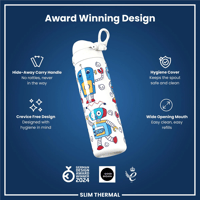ION8ION8 - İnce Su Termosu - Robotlar - 500 ml - SızdırmazI8TS500PIROBOT