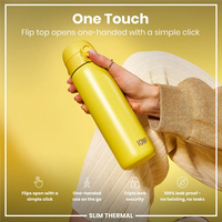 ION8ION8 - İnce Su Termosu - Sarı - 500 ml - SızdırmazI8TS500YEL