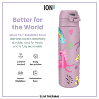 ION8ION8 - İnce Su Termosu - Unicorn - 500 ml - SızdırmazI8TS500PPUNIC