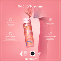 ION8ION8 - İnce Suluk - Gökkuşağı - 500 ml - Sızdırmaz - BPA İçermeyenI8RF500PPRAINB2