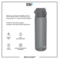 ION8ION8 - İnce Suluk - Gri - 500 ml - Sızdırmaz - BPA İçermeyenI8RF500GRY
