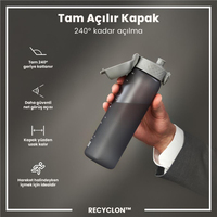 ION8ION8 - İnce Suluk - Gri - 500 ml - Sızdırmaz - BPA İçermeyenI8RF500GRY