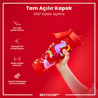 ION8ION8 - İnce Suluk - Kırmızı Unicorn - 500 ml - Sızdırmaz - BPA İçermeyenI8RF500PRUNIC