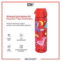 ION8ION8 - İnce Suluk - Kırmızı Unicorn - 500 ml - Sızdırmaz - BPA İçermeyenI8RF500PRUNIC