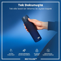 ION8ION8 - İnce Suluk - Koyu Mavi - 500 ml - Sızdırmaz - BPA İçermeyenI8RF500NAV