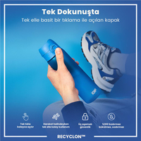 ION8ION8 - İnce Suluk - Mavi - 500 ml - Sızdırmaz - BPA İçermeyenI8RF500BLU