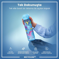 ION8ION8 - İnce Suluk - Mavi Unicorn - 500 ml - Sızdırmaz - BPA İçermeyenI8RF500PABUNIC