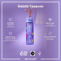 ION8ION8 - İnce Suluk - Mor Unicorn - 500 ml - Sızdırmaz - BPA İçermeyenI8RF500PVUNIC