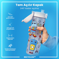 ION8ION8 - İnce Suluk - Robotlar - 500 ml - Sızdırmaz - BPA İçermeyenI8RF500PIROBOT