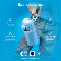 Ion8Ion8 - Paslanmaz Çelik Çocuk Suluk - Alaska Mavisi - 400 ml - SızdırmazI8SS400ABLU2