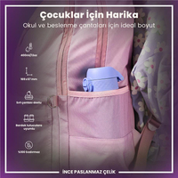 Ion8Ion8 - Paslanmaz Çelik Çocuk Suluk - Açık Mor - 400 ml - SızdırmazI8SS400PERI