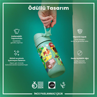 Ion8Ion8 - Paslanmaz Çelik Çocuk Suluk - Çiftlik Hayvanları - 400 ml - SızdırmazI8SS400PTFARMA