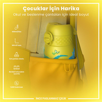 Ion8Ion8 - Paslanmaz Çelik Çocuk Suluk - Dinozorlar - 400 ml - SızdırmazI8SS400PYDINO