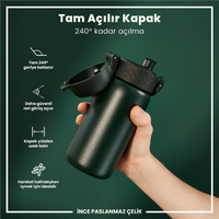 Ion8Ion8 - Paslanmaz Çelik Çocuk Suluk - Koyu Yeşil - 400 ml - SızdırmazI8SS400DGRE