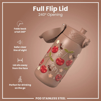 ION8ION8 - Paslanmaz Çelik Çocuk Suluk - Kirazlar - 400 ml - SızdırmazI8SS400PMMCHER