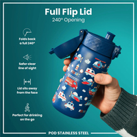 ION8ION8 - Paslanmaz Çelik Çocuk Suluk - Kurtarma Aracı - 400 ml - SızdırmazI8SS400PTRESCUE