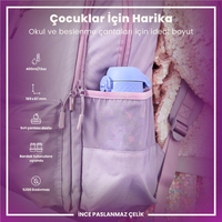 Ion8Ion8 - Paslanmaz Çelik Çocuk Suluk - Mor Unicorn - 400 ml - SızdırmazI8SS400PVUNI