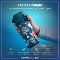 Ion8Ion8 - Paslanmaz Çelik Çocuk Suluk - Orman Hayvanları - 400 ml - SızdırmazI8SS400PTFOREAN