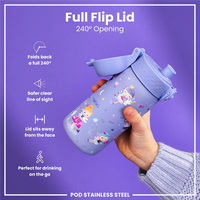 ION8ION8 - Paslanmaz Çelik Çocuk Suluk - Periler - 400 ml - SızdırmazI8SS400PVFAIRY