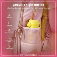 Ion8Ion8 - Paslanmaz Çelik Çocuk Suluk - Sarı Unicorn - 400 ml - SızdırmazI8SS400PYUNI