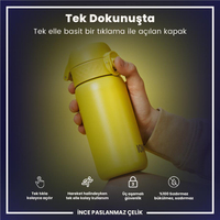 Ion8Ion8 - Paslanmaz Çelik Çocuk Suluk - Sarı - 400 ml - SızdırmazI8SS400YEL