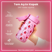 Ion8Ion8 - Paslanmaz Çelik Çocuk Suluk - Uğur Böceği- 400 ml - SızdırmazI8SS400PPLADY