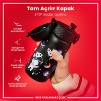 Ion8Ion8 - Paslanmaz Çelik Çocuk Suluk - Uzay - 400 ml - SızdırmazI8SS400PKSPACE2