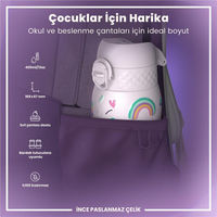 Ion8Ion8 - Paslanmaz Çelik Çocuk Suluk - Unicorn - 400 ml - SızdırmazI8SS400PPUNI