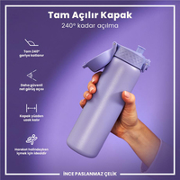 Ion8Ion8 - Paslanmaz Çelik İnce Suluk - Açık Mor - 600 ml - SızdırmazI8SS600PERI