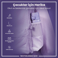 Ion8Ion8 - Paslanmaz Çelik İnce Suluk - Açık Mor - 600 ml - SızdırmazI8SS600PERI