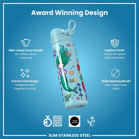 ION8ION8 - Paslanmaz Çelik İnce Suluk - Deniz Kızları - 600 ml - SızdırmazI8SS600PBMER