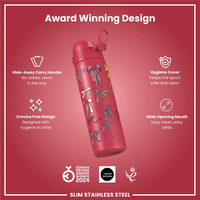 ION8ION8 - Paslanmaz Çelik İnce Suluk - Fiyonklar - 600 ml - SızdırmazI8SS600PVMBOWS