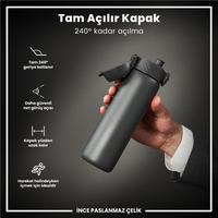 Ion8Ion8 - Paslanmaz Çelik İnce Suluk - Gri - 600 ml - SızdırmazI8SS600GRY