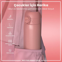 Ion8Ion8 - Paslanmaz Çelik İnce Suluk - Gül Pembe - 600 ml - SızdırmazI8SS600ROSE