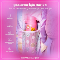 Ion8Ion8 - Paslanmaz Çelik İnce Suluk - Kediler - 600 ml - SızdırmazI8SS600PRCATS