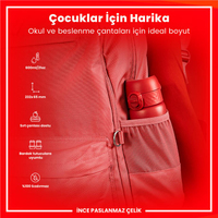 Ion8Ion8 - Paslanmaz Çelik İnce Suluk - Kırmızı - 600 ml - SızdırmazI8SS600RED