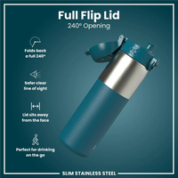 ION8ION8 - Paslanmaz Çelik İnce Suluk - Koyu Turkuaz - 600 ml - SızdırmazI8SH600DTEAL