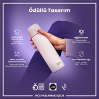 Ion8Ion8 - Paslanmaz Çelik İnce Suluk - Lila - 600 ml - SızdırmazI8SS600LIL2