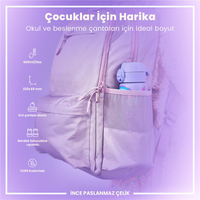 Ion8Ion8 - Paslanmaz Çelik İnce Suluk - Mor Unicorn - 600 ml - SızdırmazI8SS600PPUNIC