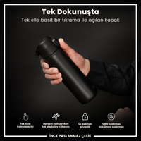 Ion8Ion8 - Paslanmaz Çelik İnce Suluk - Siyah - 600 ml - SızdırmazI8SS600BLK