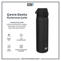 Ion8Ion8 - Paslanmaz Çelik İnce Suluk - Siyah - 600 ml - SızdırmazI8SS600BLK